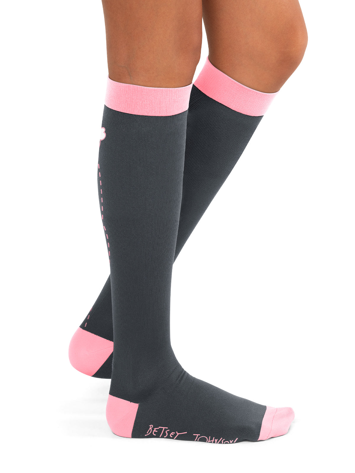 Women's 15-20 mmhg Compression Socks, 2 pairs - BA179 - Bumble Love