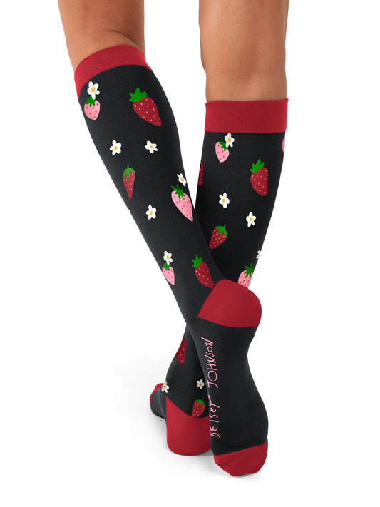 Women's Compression Socks & Hosiery - BA179 - Berry Happy