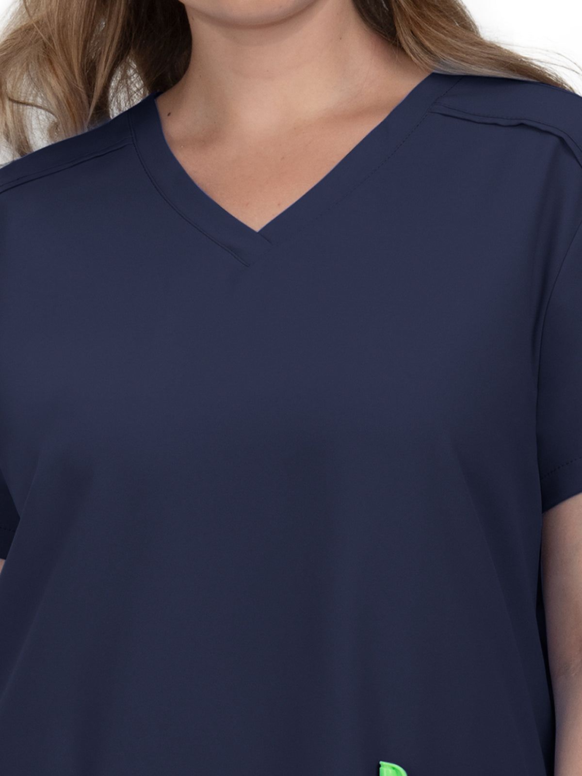 Women's 3-Pocket V-Neck Cardi Scrub Top - C101 - Navy