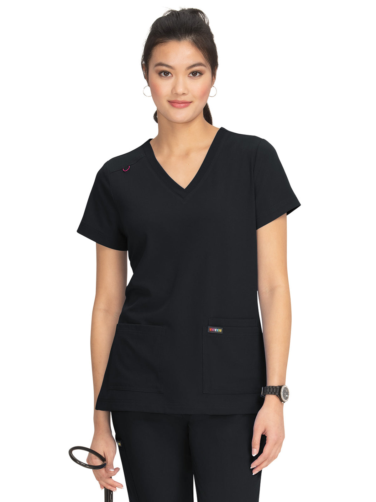 Women's 3-Pocket Top - F103 - Black