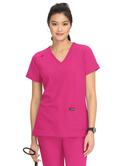 Women's 3-Pocket Top - F103 - Flamingo