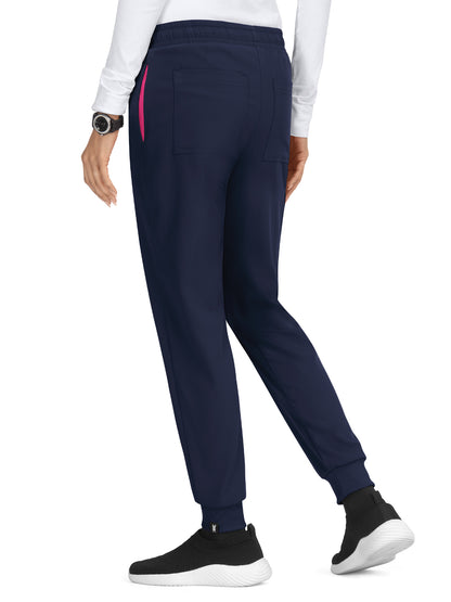 Women's 5-Pocket Double-Sided Drawcord Jogger Shanelle Scrub Pant - F700 - Navy