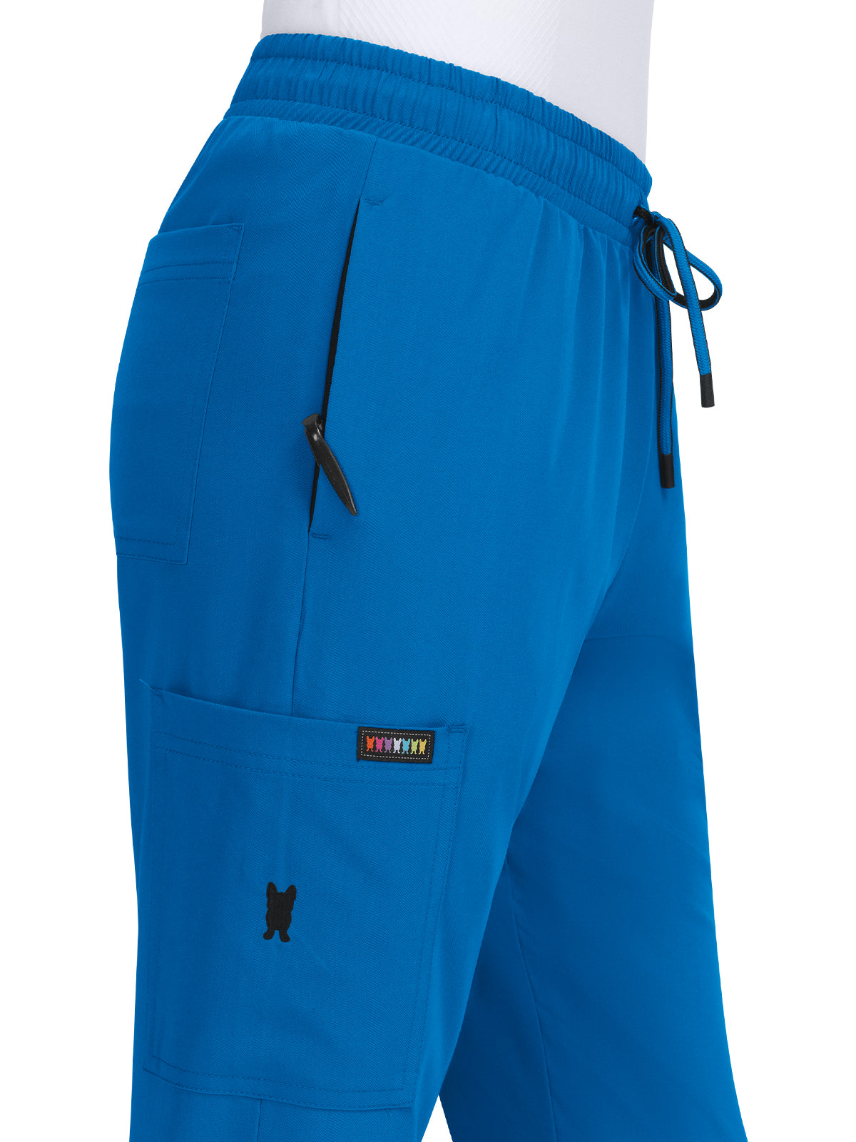 Women's 5-Pocket Double-Sided Drawcord Jogger Shanelle Scrub Pant - F700 - Royal Blue