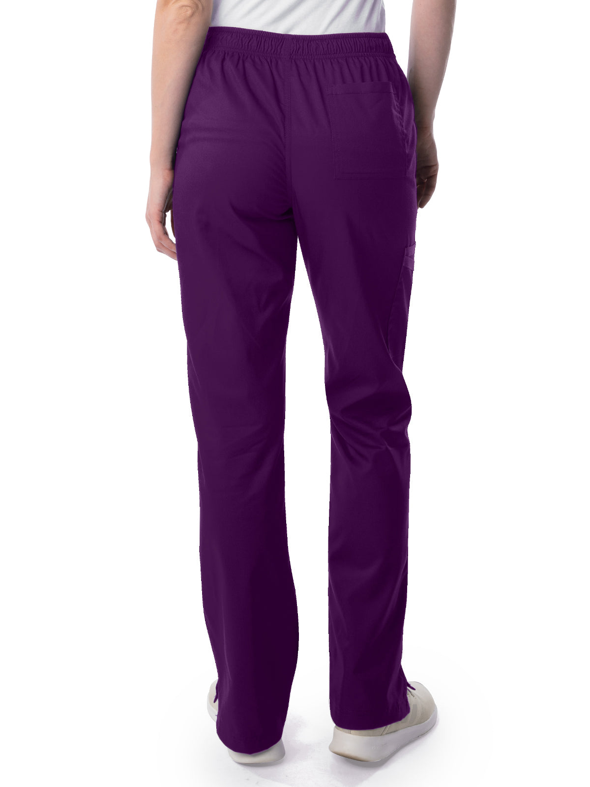 Women's 5-Pocket Straight Leg Cargo Scrub Pant - 2042 - New Eggplant