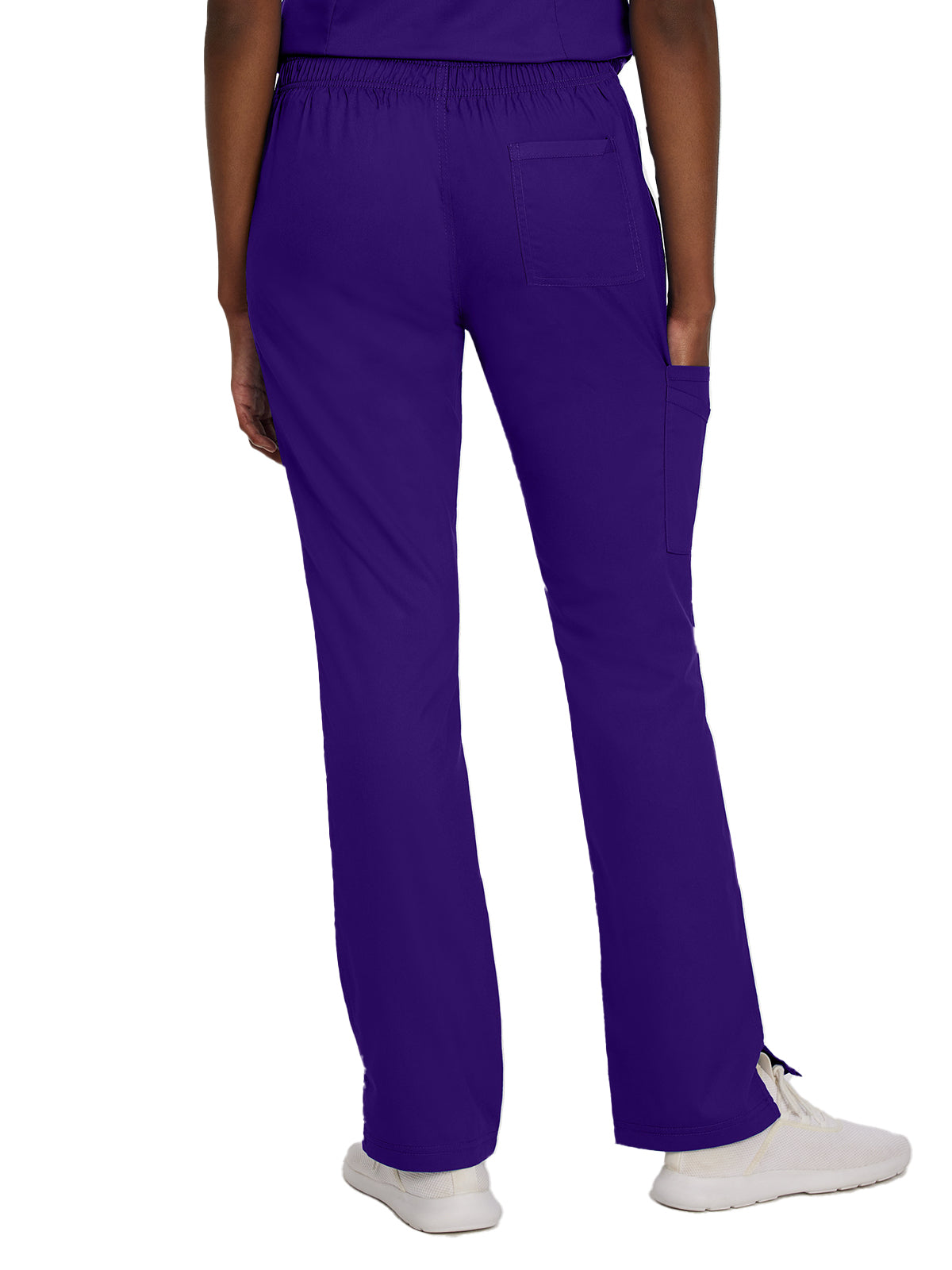 Women's 5-Pocket Straight Leg Cargo Scrub Pant - 2042 - Grape