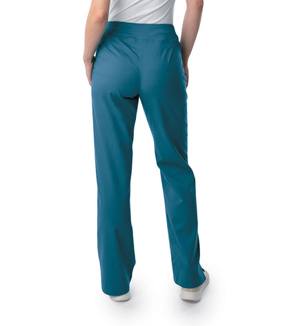 Women's 4-Pocket Straight Leg Yoga Scrub Pant - 2043 - Caribbean