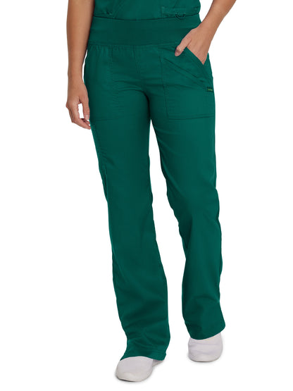 Women's 4-Pocket Straight Leg Yoga Scrub Pant - 2043 - Hunter