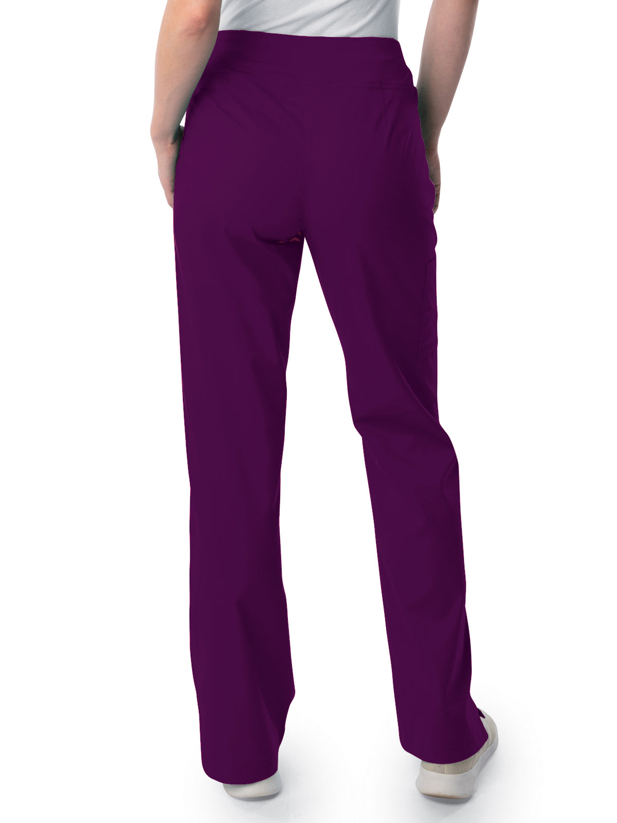 Women's 4-Pocket Straight Leg Yoga Scrub Pant - 2043 - New Eggplant