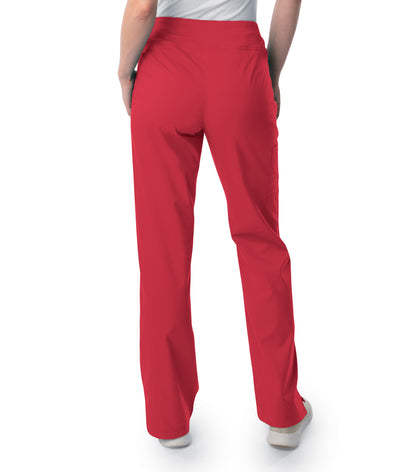 Women's 4-Pocket Straight Leg Yoga Scrub Pant - 2043 - True Red