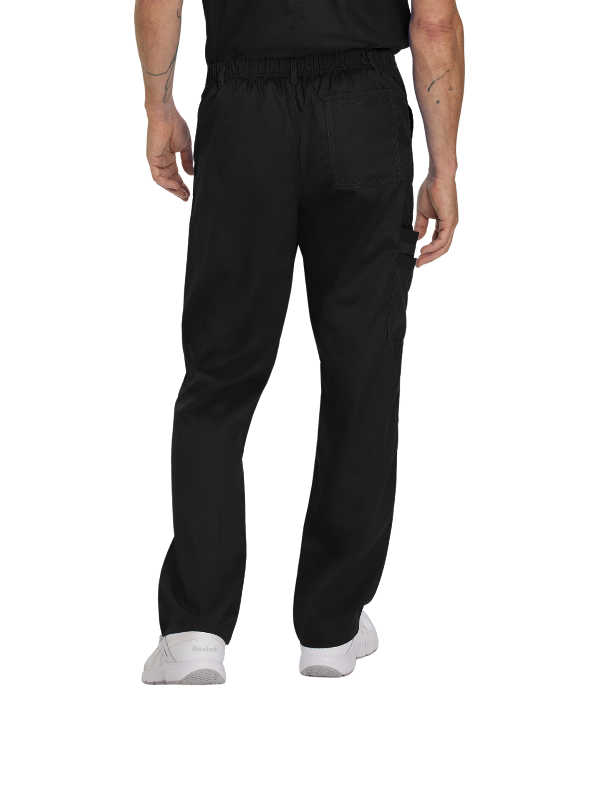 Men's 6-Pocket Straight-Leg Cargo Scrub Pant - 2103 - Black