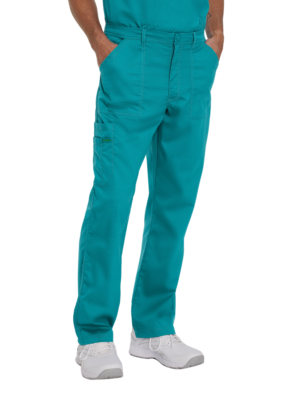 Men's 6-Pocket Straight-Leg Cargo Scrub Pant - 2103 - Teal