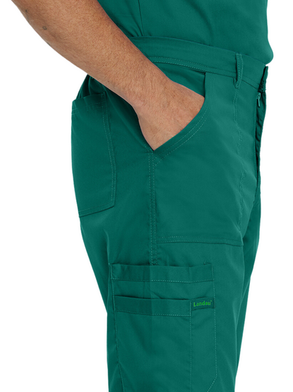 Men's 6-Pocket Straight-Leg Cargo Scrub Pant - 2103 - Hunter