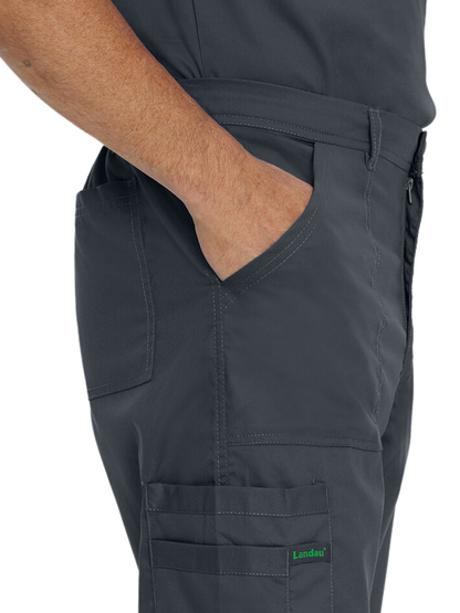 Men's 6-Pocket Straight-Leg Cargo Scrub Pant - 2103 - Graphite