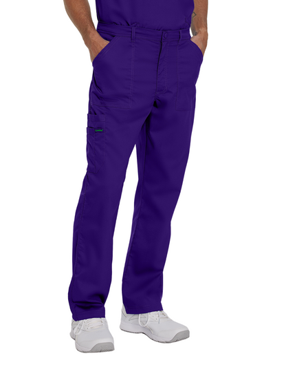 Men's 6-Pocket Straight-Leg Cargo Scrub Pant - 2103 - Grape