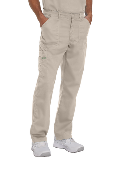 Men's 6-Pocket Straight-Leg Cargo Scrub Pant - 2103 - Sandstone