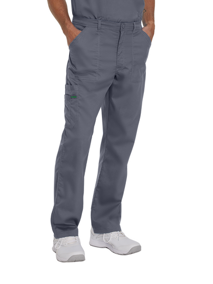 Men's 6-Pocket Straight-Leg Cargo Scrub Pant - 2103 - Steel