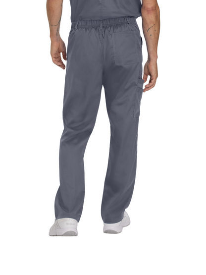 Men's 6-Pocket Straight-Leg Cargo Scrub Pant - 2103 - Steel