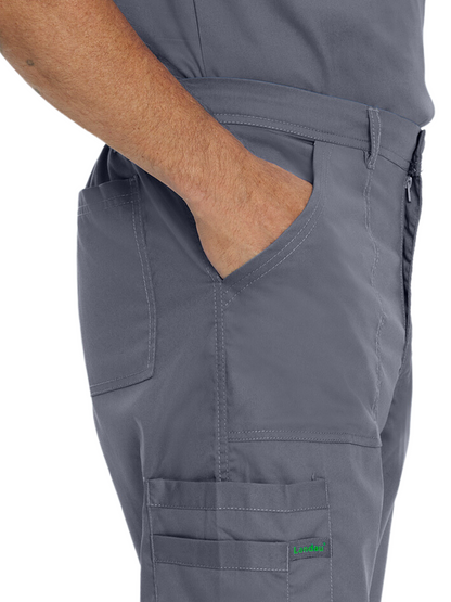 Men's 6-Pocket Straight-Leg Cargo Scrub Pant - 2103 - Steel