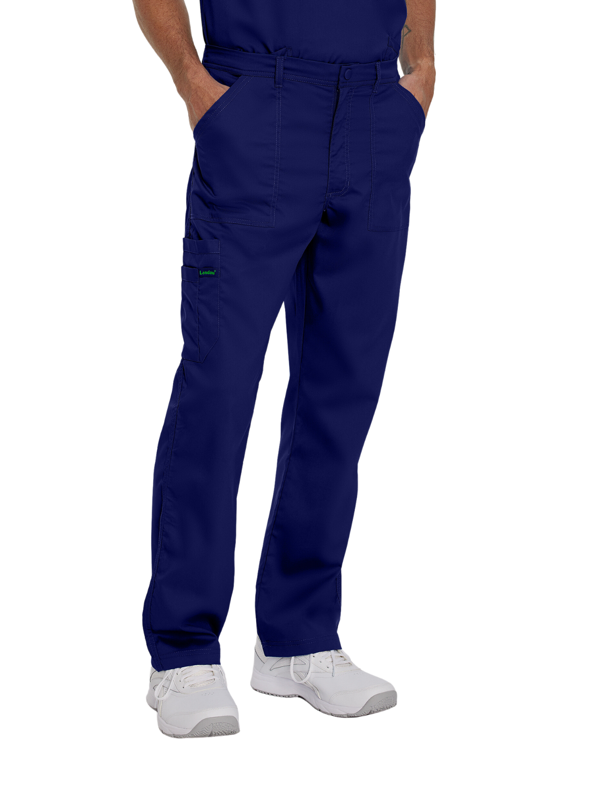 Men's 6-Pocket Straight-Leg Cargo Scrub Pant - 2103 - True Navy