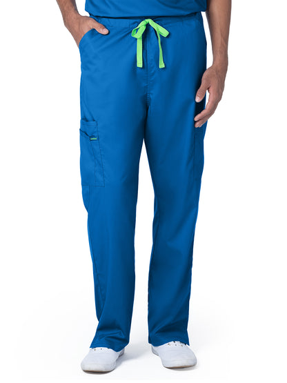 Unisex 6-Pocket Straight Leg Cargo Scrub Pant - 2104 - Royal