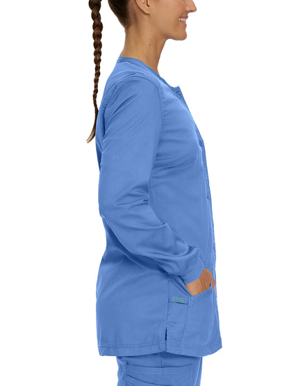 Women's Snap Front Scrub Jacket - 3038 - Ceil