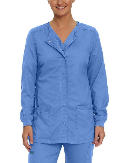 Women's Snap Front Scrub Jacket - 3038 - Ceil