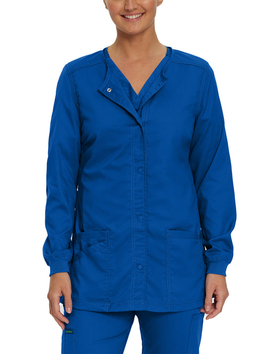 Women's Snap Front Scrub Jacket - 3038 - Galaxy