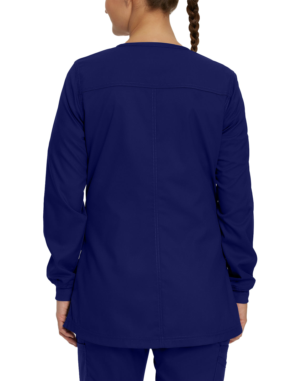 Women's Snap Front Scrub Jacket - 3038 - True Navy