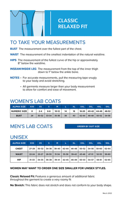 Women's Three-Pocket 38" Full-Length Lab Coat - 3155 - White