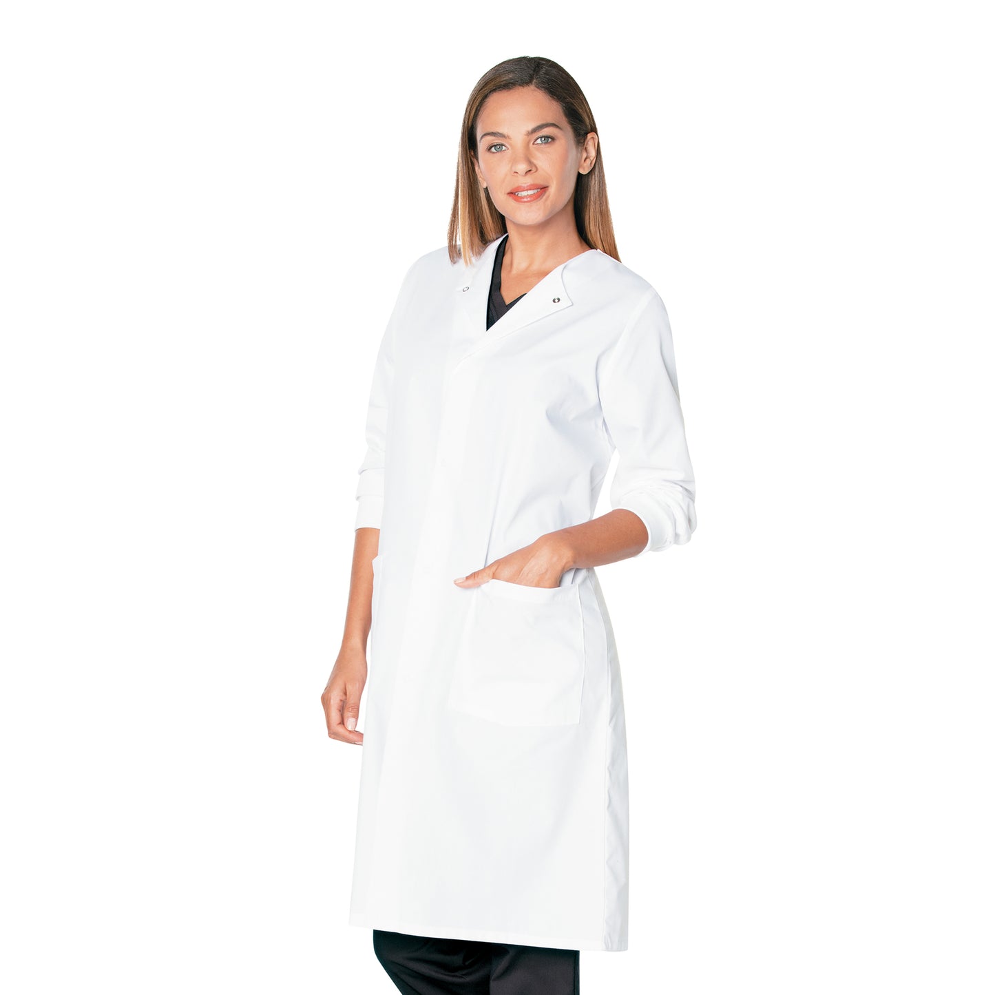 Unisex Two-Pocket 41.5" Full-Length Lab Coat - 3178 - White