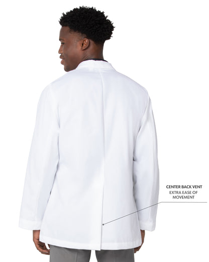 Men's Five-Pocket 31" Consultation Lab Coat - 3224 - White 5.5 Oz 65% Polyester/35% Cotton Poplin