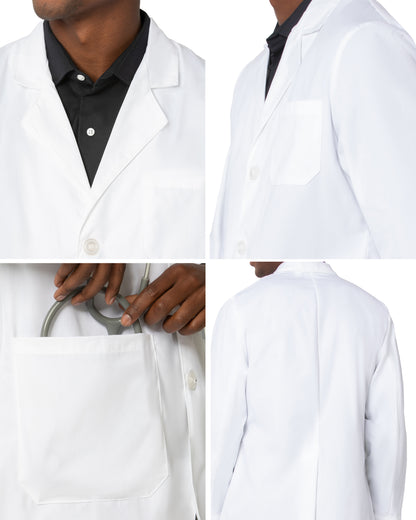 Men's Five-Pocket 31" Consultation Lab Coat - 3224 - White 5.5 Oz 65% Polyester/35% Cotton Poplin