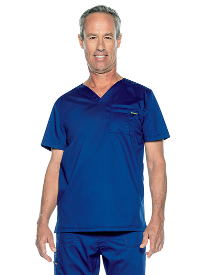 Unisex 2-Pocket Tuckable V-Neck Scrub Top - 4259 - Galaxy