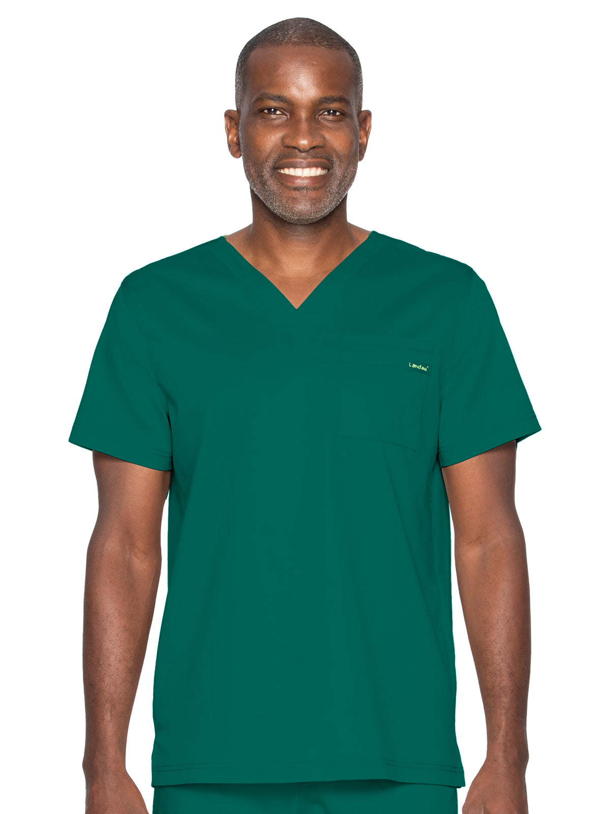 Unisex 2-Pocket Tuckable V-Neck Scrub Top - 4259 - Hunter