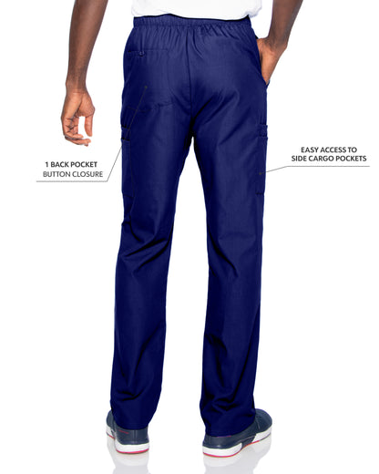 Men's Cargo Scrub Pants - 8555 - True Navy