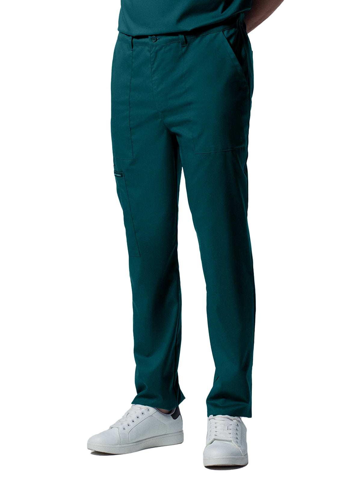 Men's 6-Pocket Zipper Fly Straight Leg Scrub Pant - LB408 - Caribbean