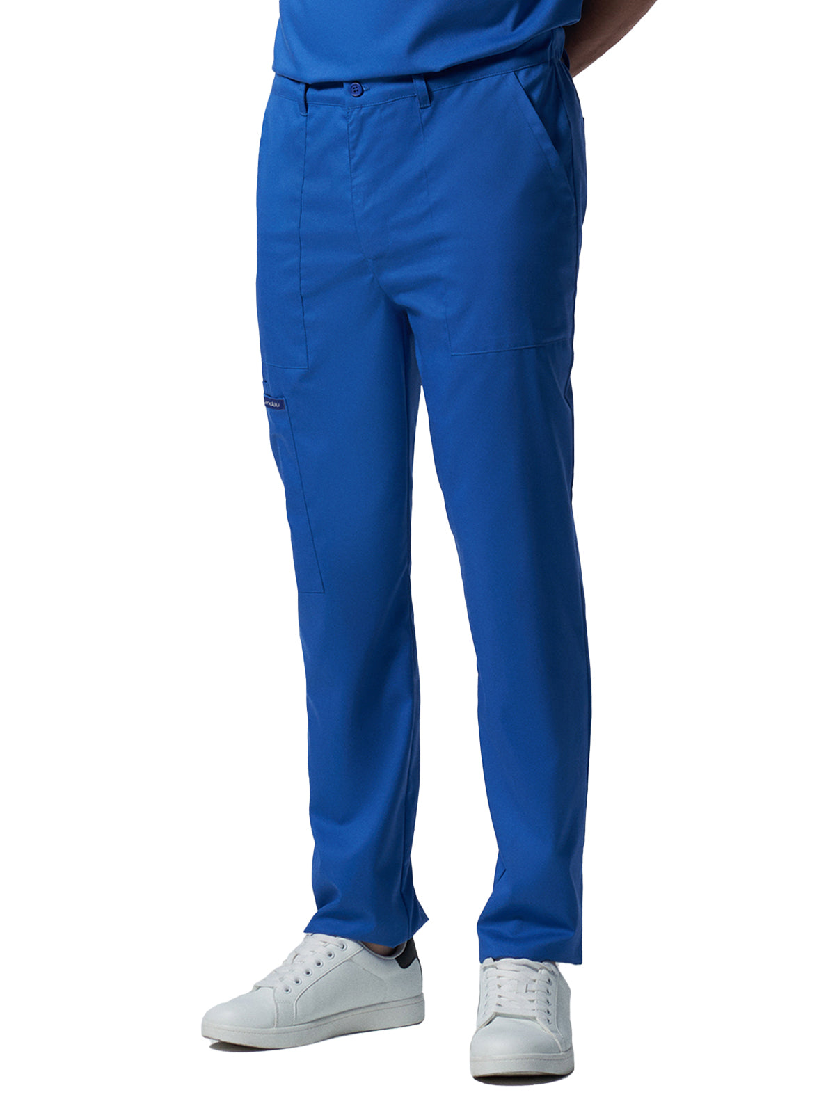 Men's 6-Pocket Zipper Fly Straight Leg Scrub Pant - LB408 - Royal