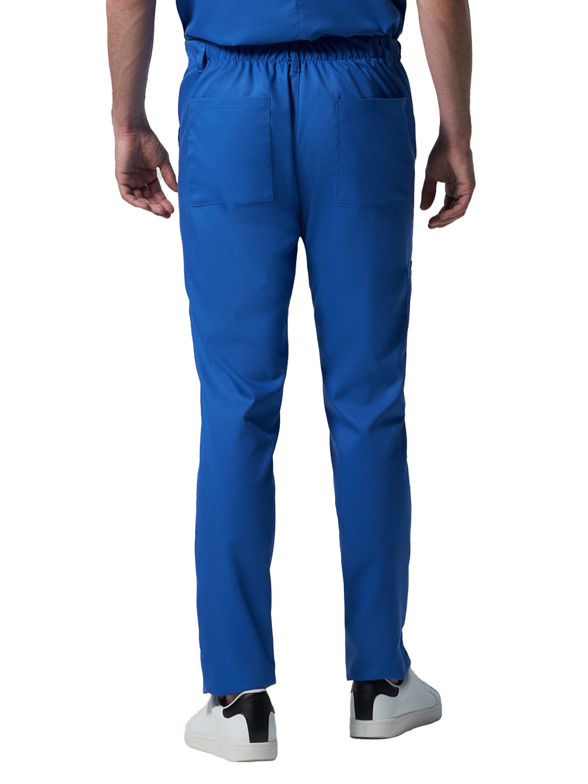 Men's 6-Pocket Zipper Fly Straight Leg Scrub Pant - LB408 - Royal