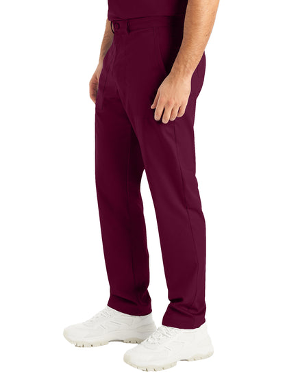 Men's Straight-Leg Cargo Pant - LB408 - Wine