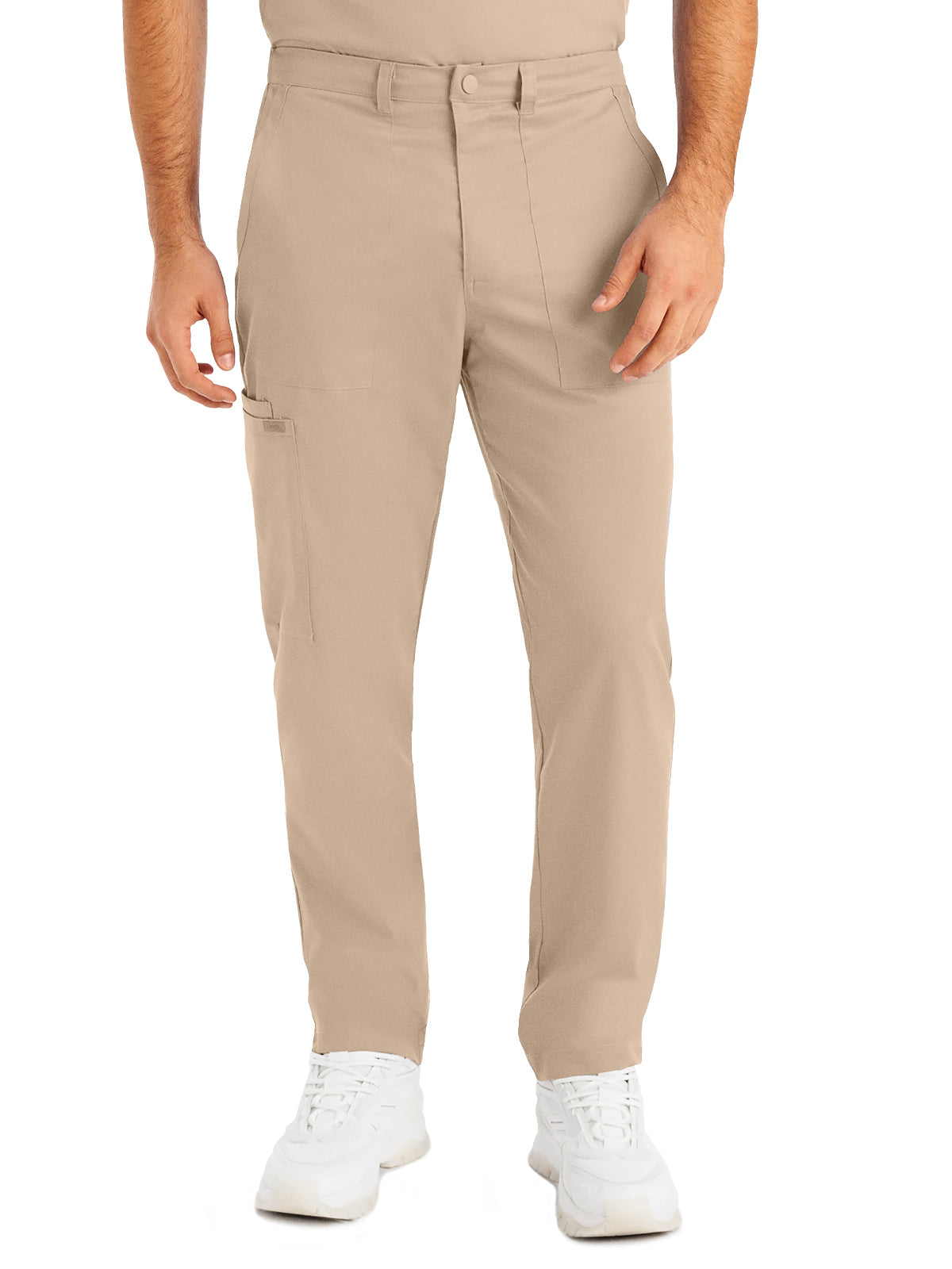 Men's 6-Pocket Zipper Fly Straight Leg Scrub Pant - LB408 - Sandstone