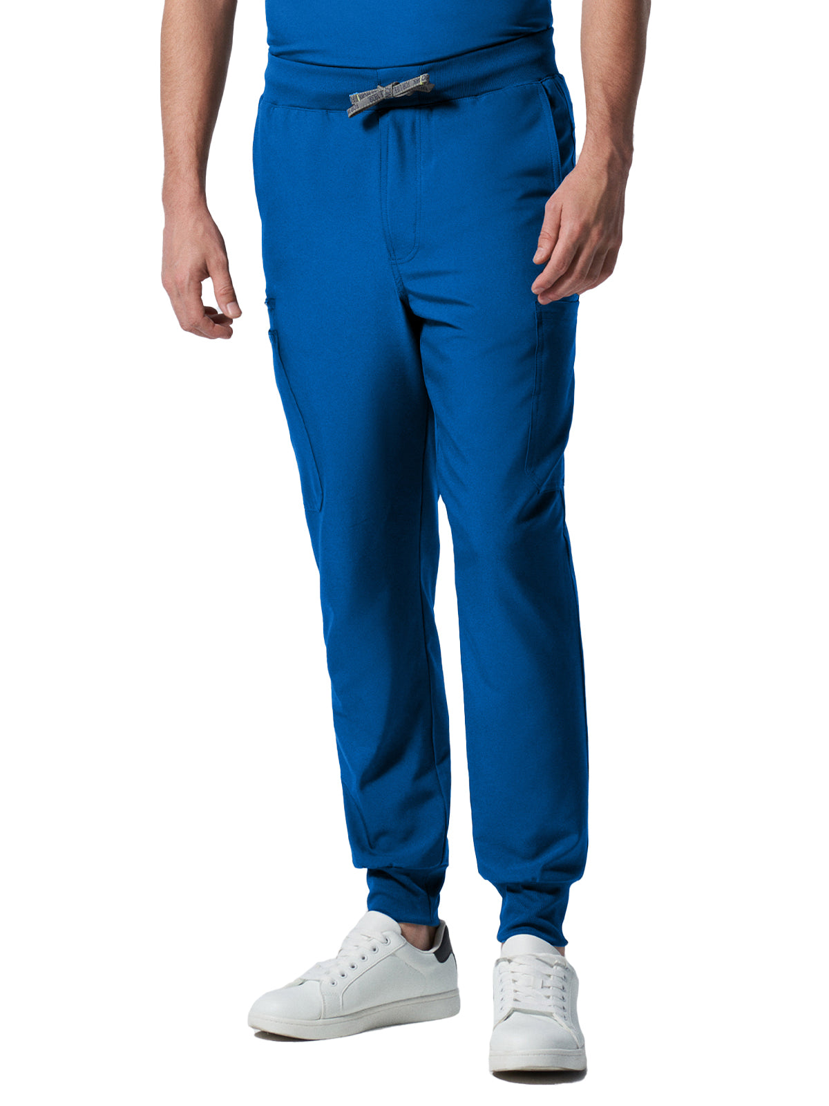 Men's 7-Pocket Mid-Rise Triple-Elastic Waist Jogger Scrub Pant - LB409 - Royal