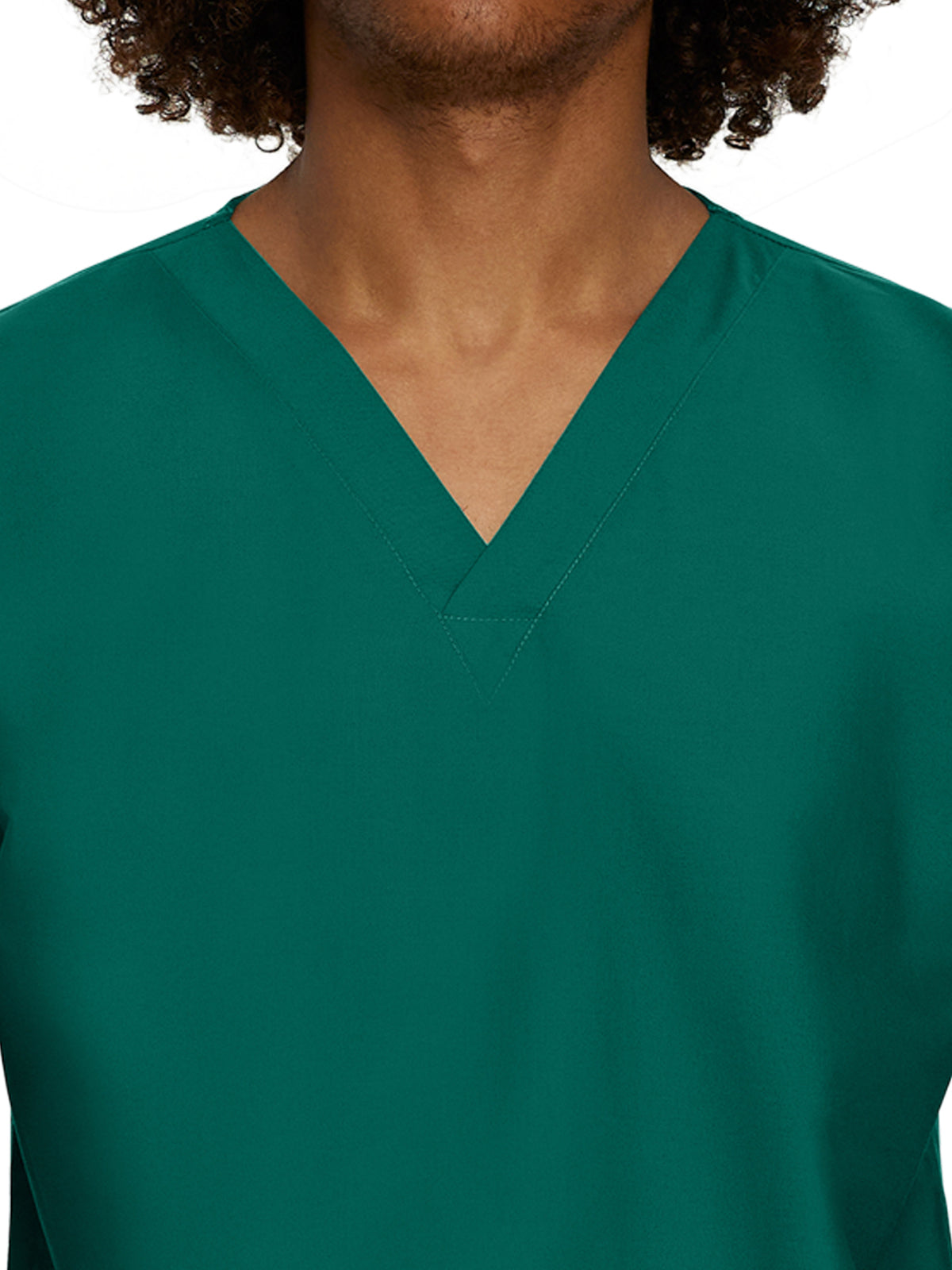 Unisex No-Pocket Tuckable V-Neck Scrub Top - LT102 - Hunter