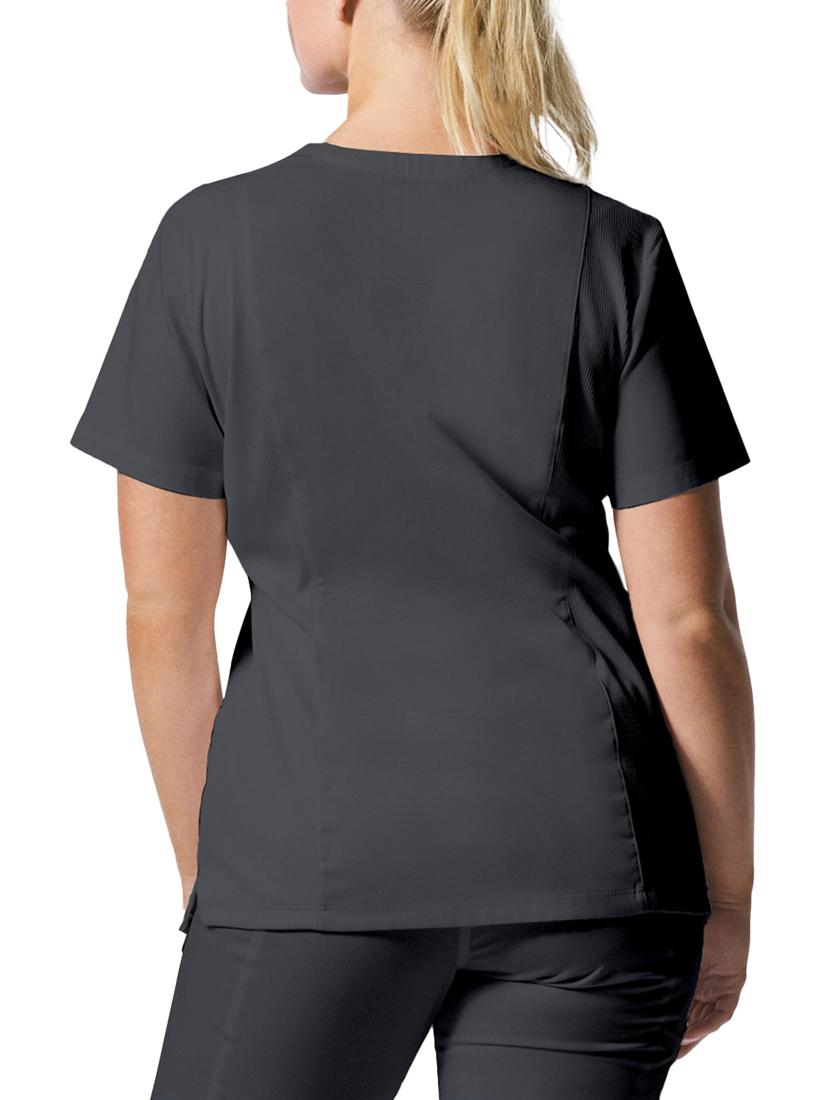 Women's V-Neck Top - LT105 - Graphite