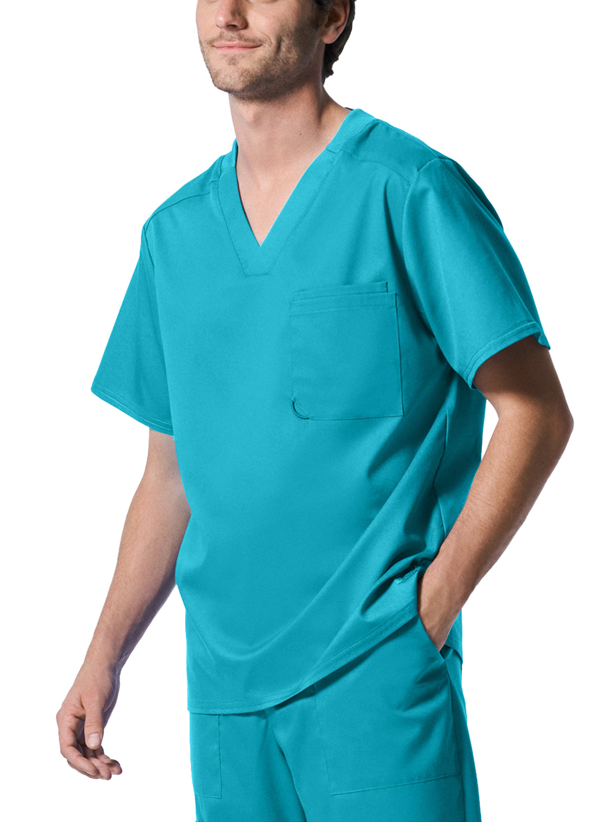 Men's V-Neck Top - LT108 - Teal