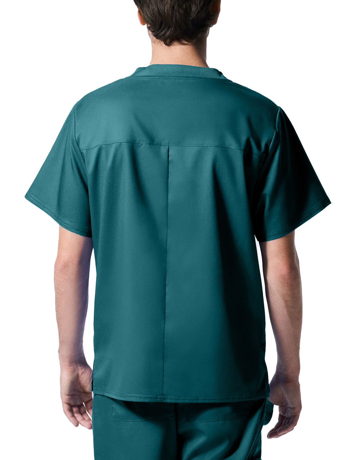 Men's 2-Pocket Tuckable V-Neck Scrub Top - LT108 - Caribbean