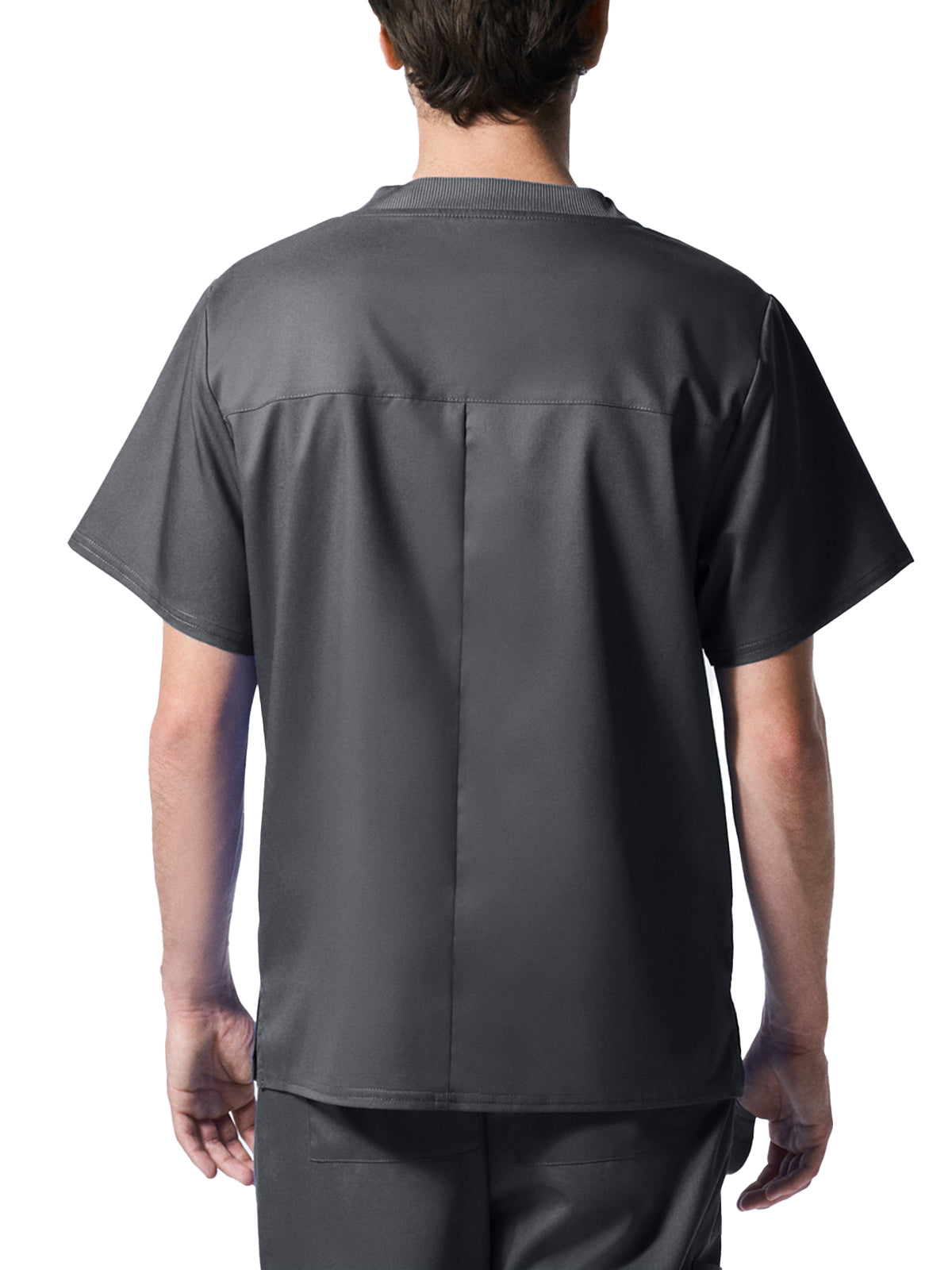 Men's 2-Pocket Tuckable V-Neck Top - LT108 - Graphite