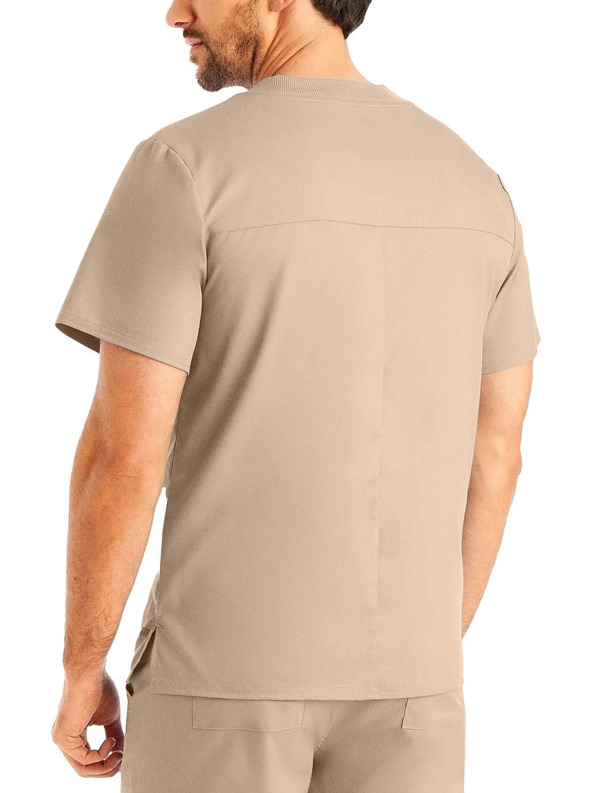 Men's V-Neck Top - LT108 - Sandstone