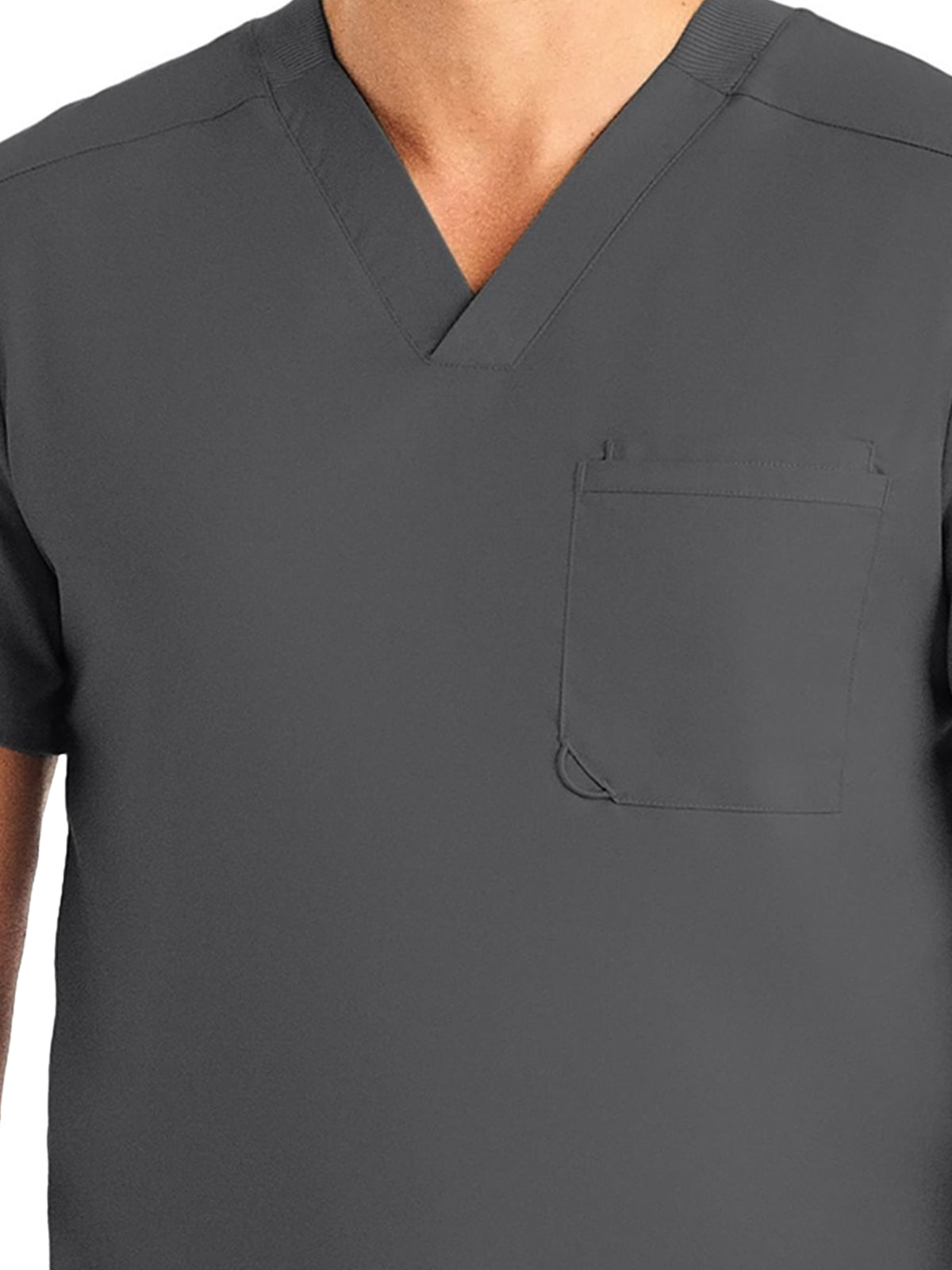 Men's V-Neck Top - LT108 - Steel