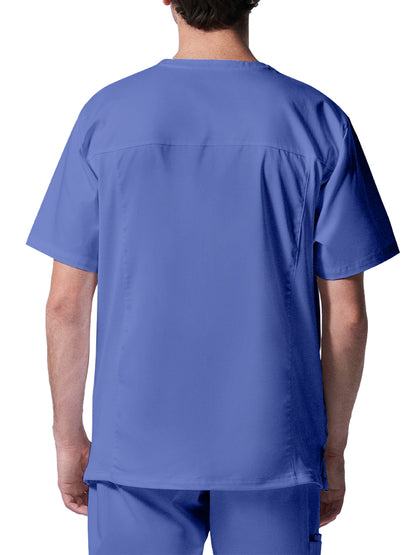 Men's 4-Pocket Back Yoke V-Neck Scrub Top - LT109 - Ceil