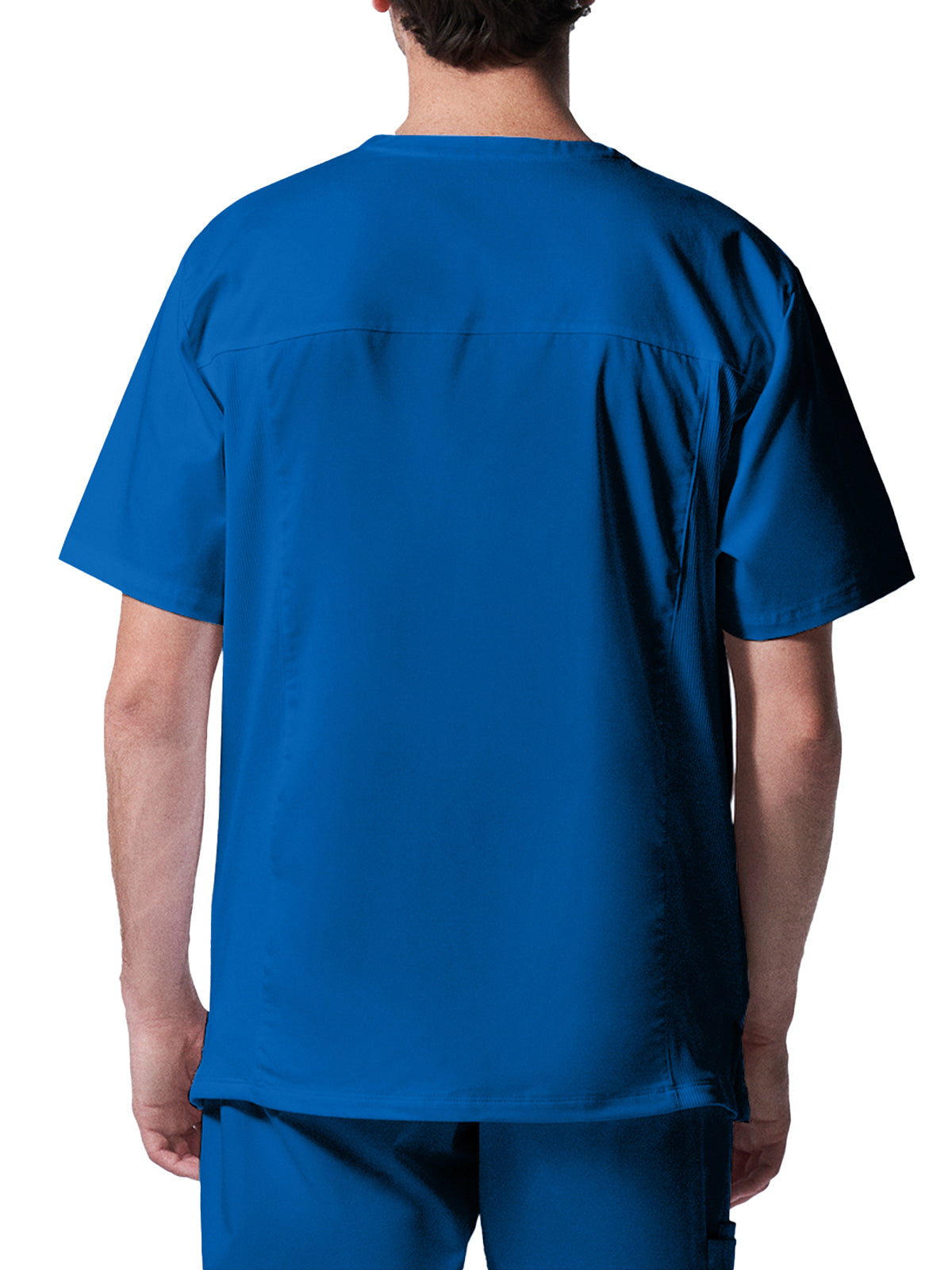 Men's 4-Pocket Back Yoke V-Neck Top - LT109 - Royal
